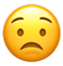 Worried face