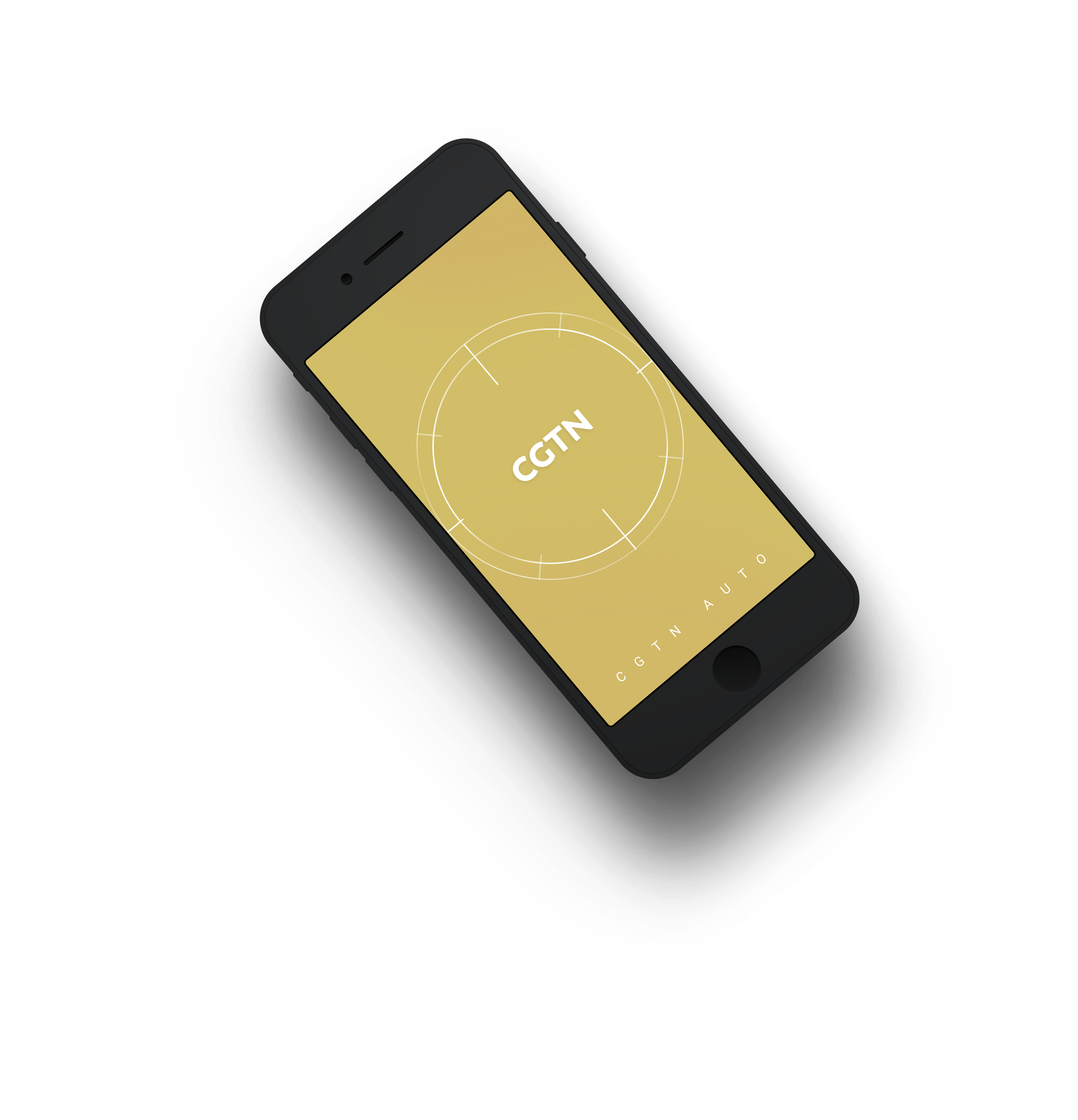 CGTN mobile interface mockup hero