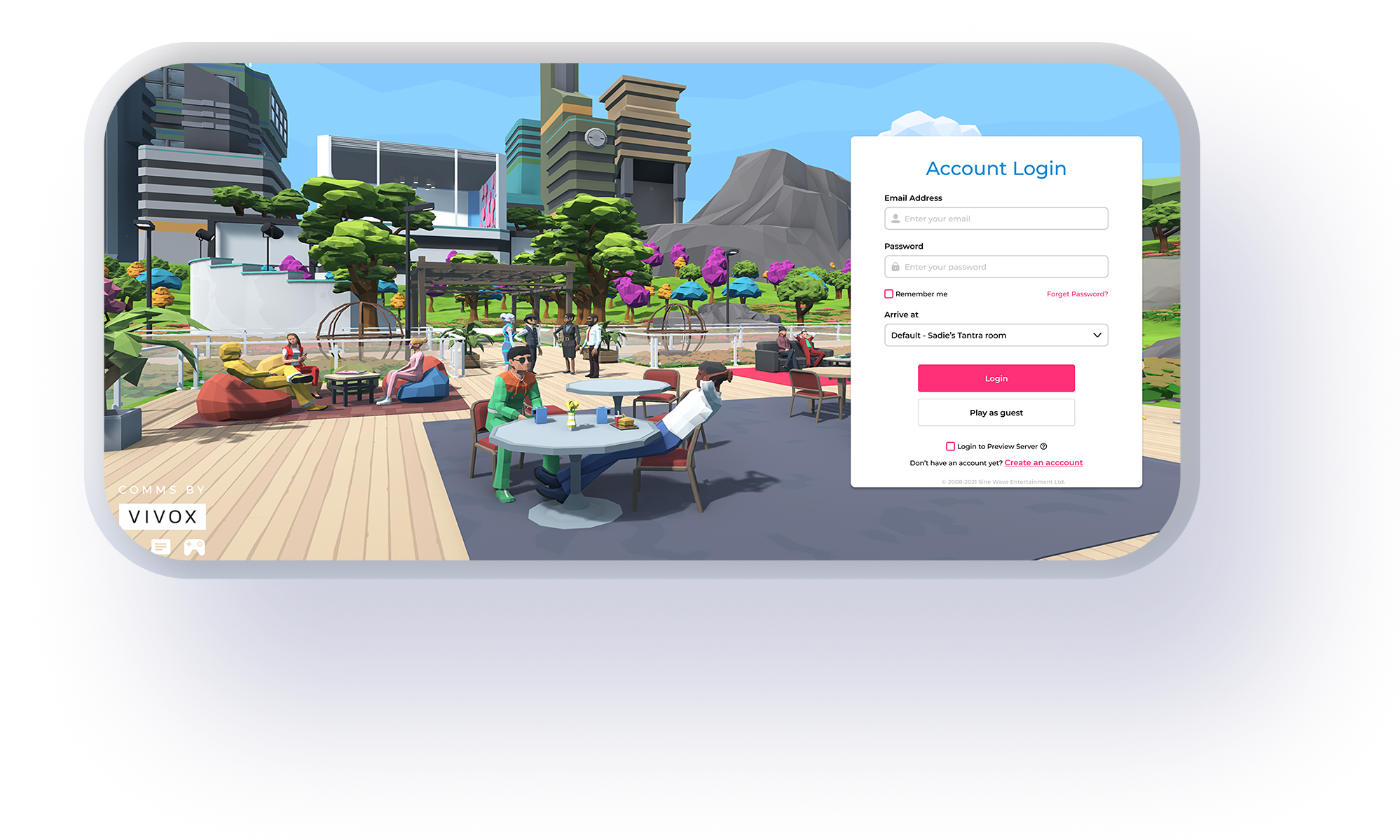 Sinespace multi-device concept