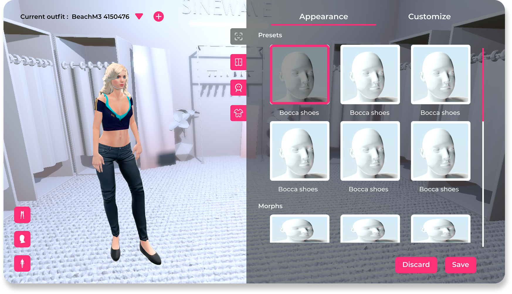 Mobile editing interface